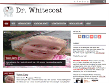Tablet Screenshot of drwhitecoat.com